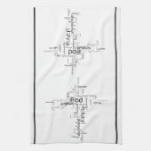 serviette avec mots chrétiens (Vertical)