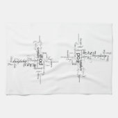 Serviette avec mots chrétiens (Horizontal)