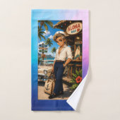 Serviette Bain Rockachibi Bruce Aurore (Serviette à main)