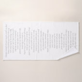 Serviette Baptême (Serviette de bain)