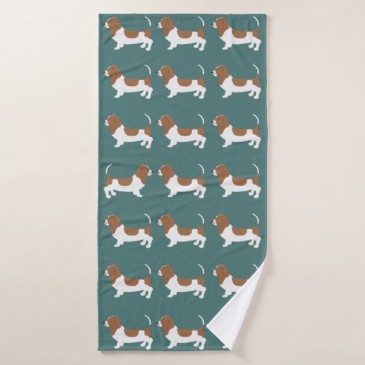 Serviette Basset Hound (Serviette de bain)