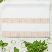 Serviette Beige Blance Cuisine (Plié)