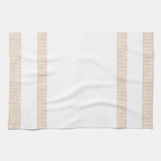 Serviette Beige Blance Cuisine (Horizontal)