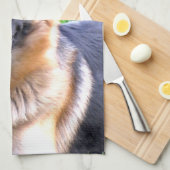 Serviette berger allemande (Quart Plié)