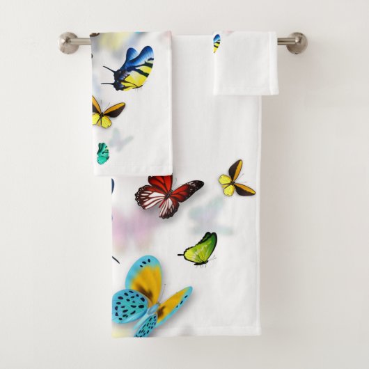 Serviette     beurrée colorée (En situation)
