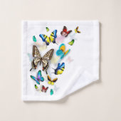 Serviette     beurrée colorée (Gant de toilette)