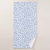 Serviette bleue de Bath de pois (Serviette de bain)