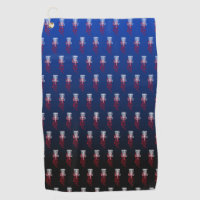 Serviette bleue de golf de disque de panier
