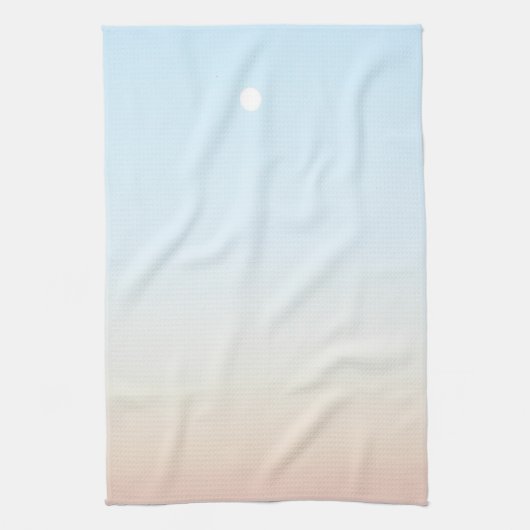 Serviette bleue rose (Vertical)