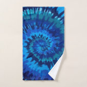 Serviette Bleue Tye-Dye (Serviette à main)