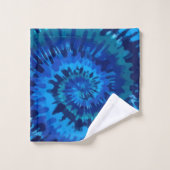 Serviette Bleue Tye-Dye (Gant de toilette)