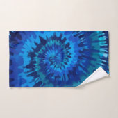 Serviette Bleue Tye-Dye (Serviette à main)