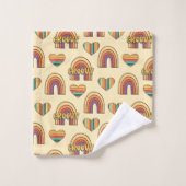 Serviette Bohème Éclectique Vibe Rétro 70 pour Sal (Gant de toilette)