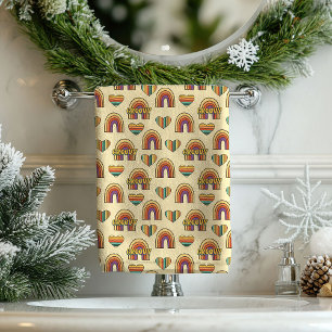 Serviette Bohème Éclectique Vibe Rétro 70 pour Sal
