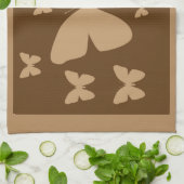 Serviette bronzage Brown de papillons (Plié)