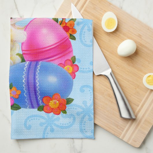 Serviette Bunny de Pâques (Quart Plié)