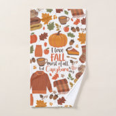 Serviette Capybara Automne vintage (Serviette à main)