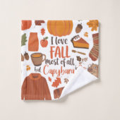 Serviette Capybara Automne vintage (Gant de toilette)
