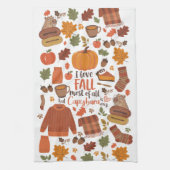 Serviette Capybara Automne vintage (Vertical)