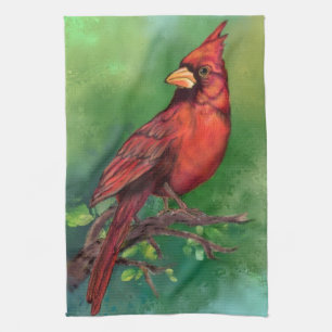 Serviette Cardinal Bird Kitchen