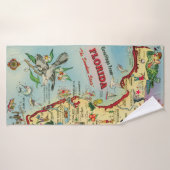 Serviette Carte Floride (Serviette de bain)