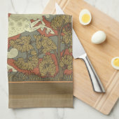 Serviette Cheval Art Nouveau (Quart Plié)