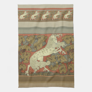 Serviette Cheval Art Nouveau
