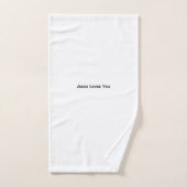 Serviette chrétienne Jésus t'aime (Serviette à main)