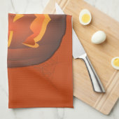 Serviette Citrouille Halloween Serviettes de thé J (Quart Plié)