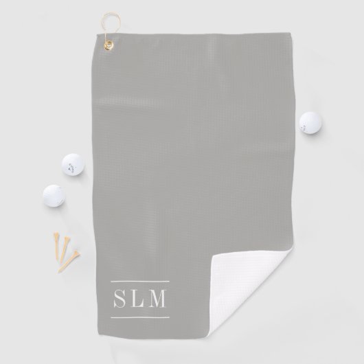 Serviette classique de golf de monogramme (En situation)