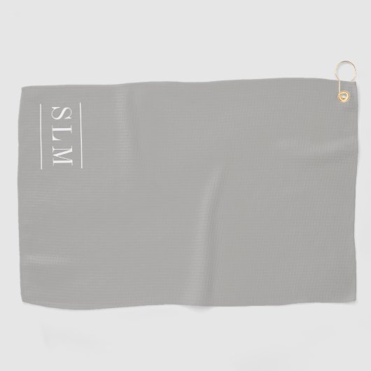 Serviette classique de golf de monogramme (Horizontal)