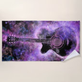 Serviette classique de plage de guitare (Devant)