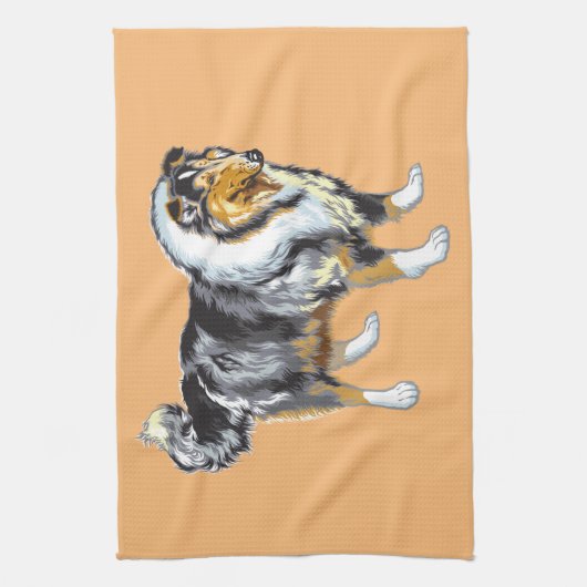 serviette collie (Vertical)