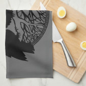 Serviette corbeau Premières nations Corbeau Art Te (Quart Plié)