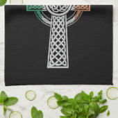 Serviette croix celtique Irlande (Plié)