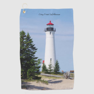 Serviette croquante de golf de phare de point