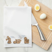 Serviette croulante de nounours (Quart Plié)