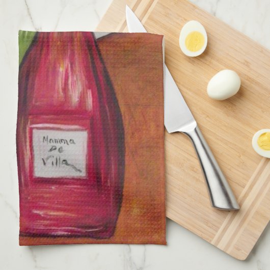 Serviette Cuisine À Vin ! (Quart Plié)