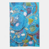 Serviette cuisine Blue Cupcakes (Vertical)