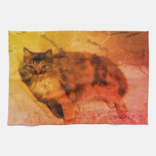 Serviette Cuisine Chat (Horizontal)