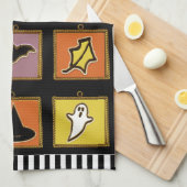 Serviette cuisine Halloween Decor (Quart Plié)