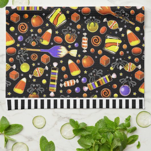 Serviette cuisine Halloween Decor (Plié)