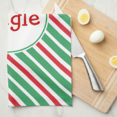 Serviette cuisine Jingle Holiday (Quart Plié)