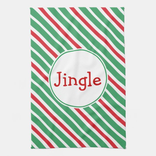 Serviette cuisine Jingle Holiday (Vertical)