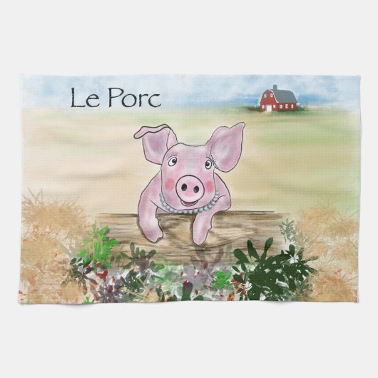 Serviette Cuisine Le Porc (Horizontal)