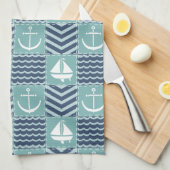 Serviette Cuisine Nautique (Quart Plié)