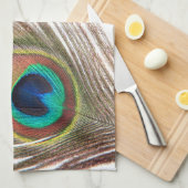 Serviette Cuisine Peacock Feather (Quart Plié)