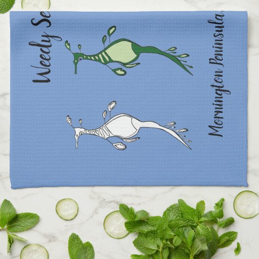 Serviette Cuisine Seadragon sur mesure (Plié)