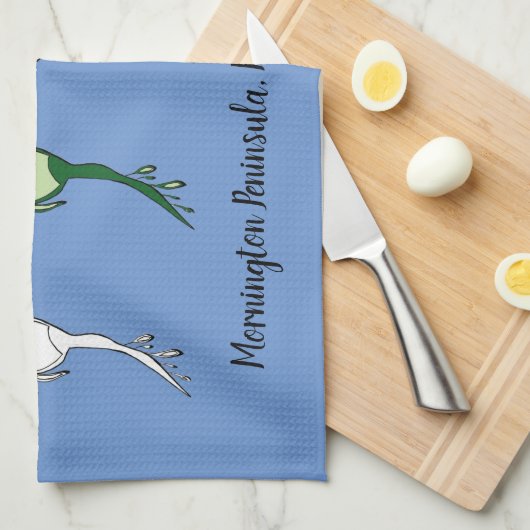 Serviette Cuisine Seadragon sur mesure (Quart Plié)