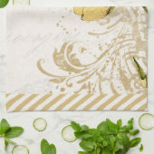 Serviette Cuisine Thé Fleur Jaune (Plié)